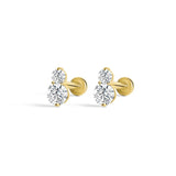 Boucles d’oreilles Double Éclat - Goldybijoux