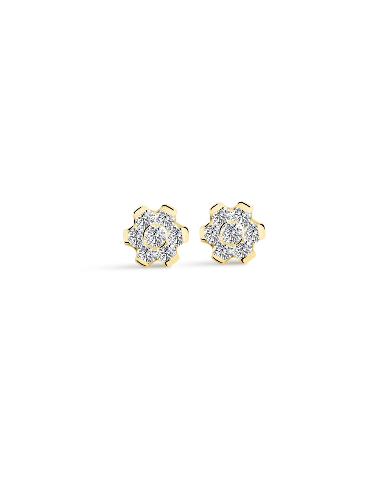 Boucles d’oreilles Fleur Scintillante - Goldybijoux