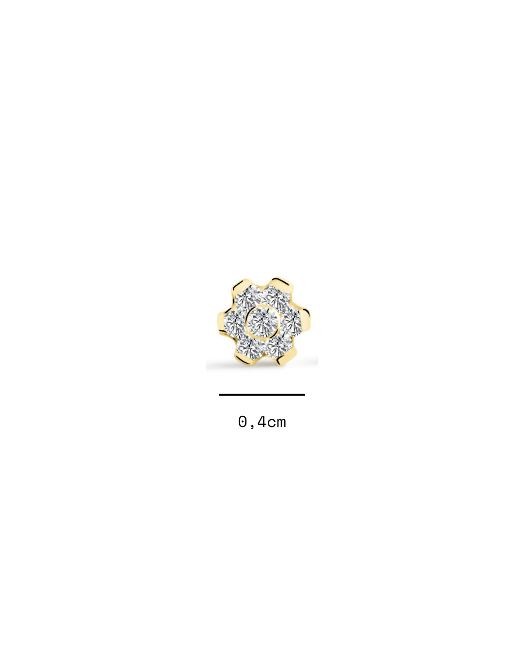 Boucles d’oreilles Fleur Scintillante - Goldybijoux