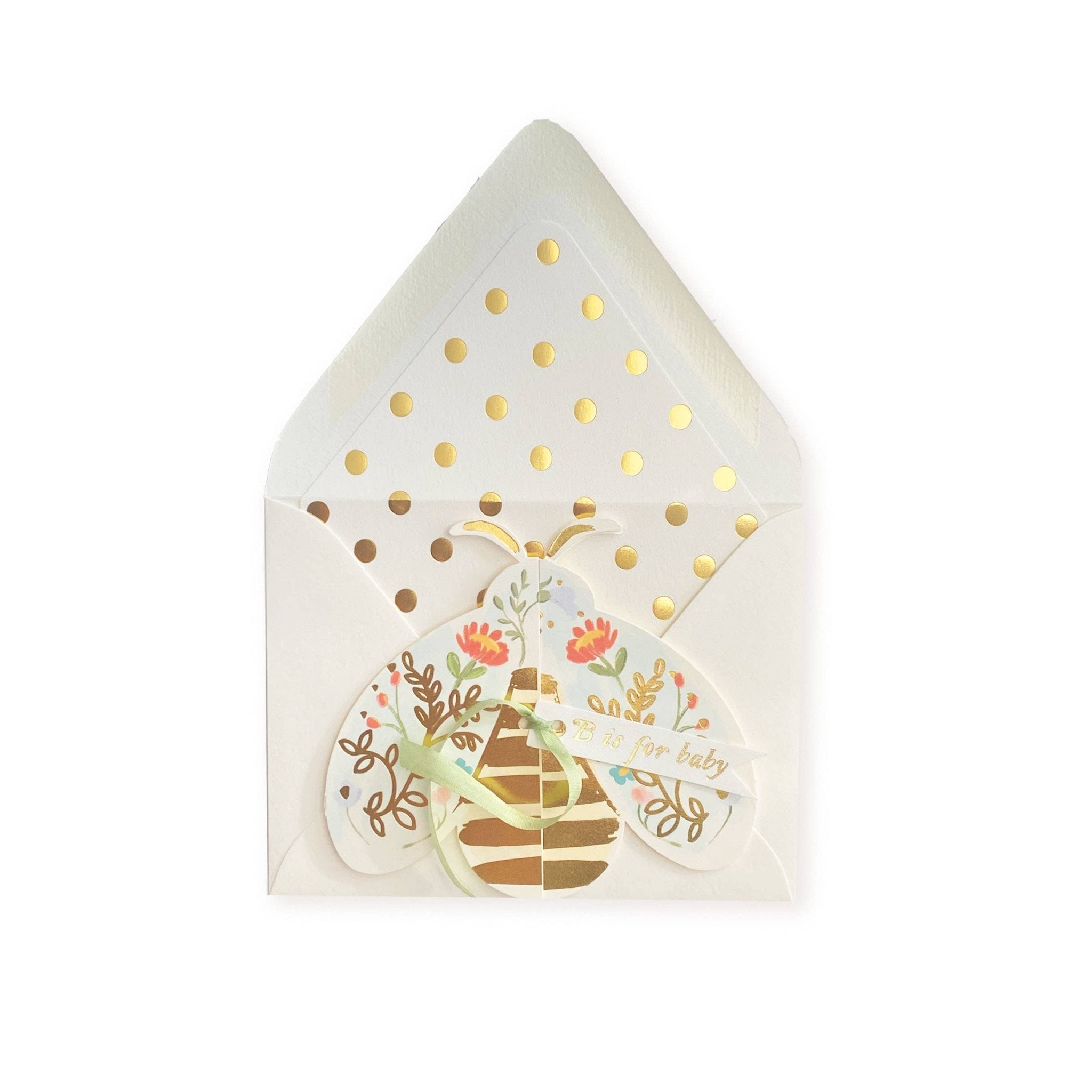 Carte de vœux Bee is for Baby - Goldybijoux