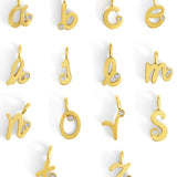 Charm Lettre | Minuscule Cursive - Goldybijoux