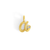 Charm Lettre | Minuscule Cursive - Goldybijoux