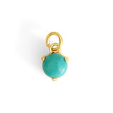 Charm Pierre de naissance – Décembre (Turquoise) - Goldybijoux