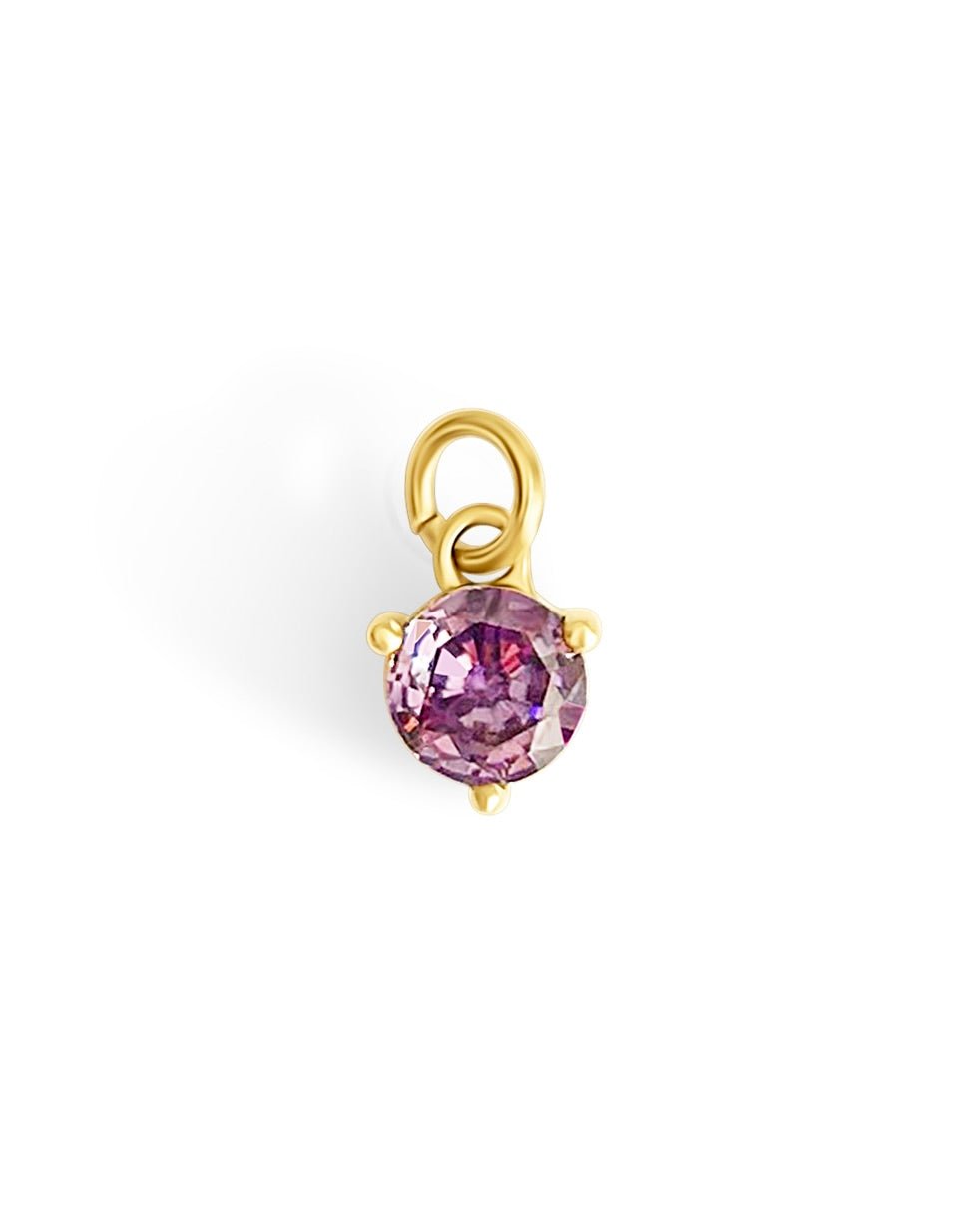 Charm Pierre de naissance – Février (Améthyste) - Goldybijoux