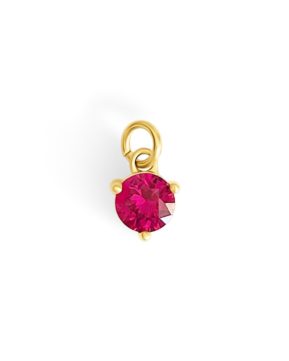 Charm Pierre de naissance – Juillet (Rubis) - Goldybijoux