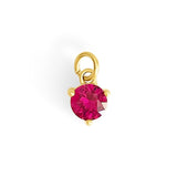 Charm Pierre de naissance – Juillet (Rubis) - Goldybijoux