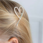 Barrette Cœur Étincelant – Accessoire cheveux enfant - Goldybijoux