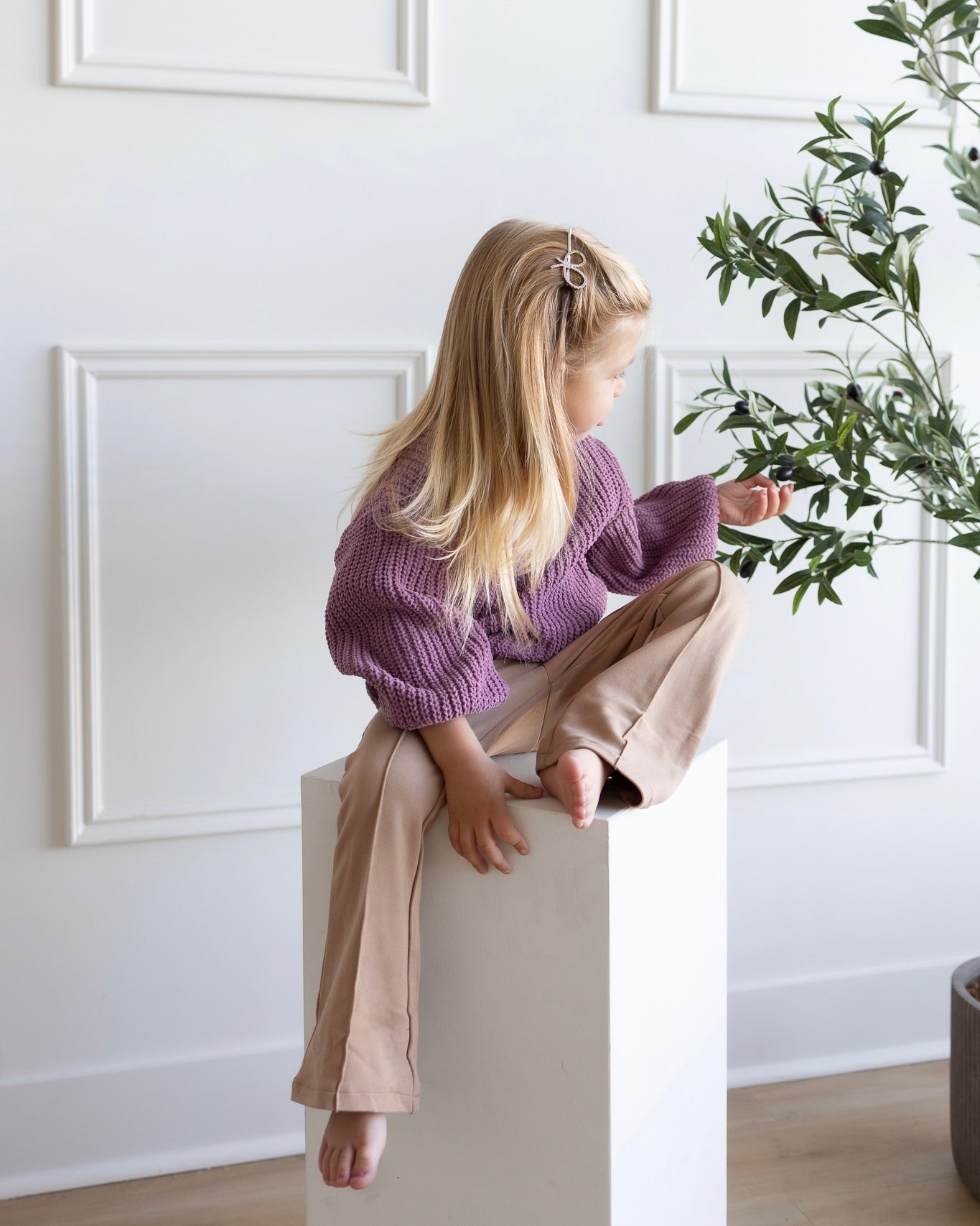 Barrette Nœud Scintillant – Accessoire cheveux enfant - Goldybijoux