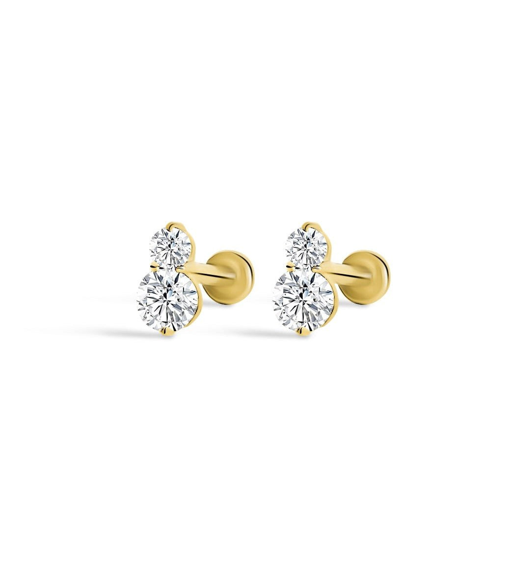 Boucles d’oreilles Double Éclat - Goldybijoux