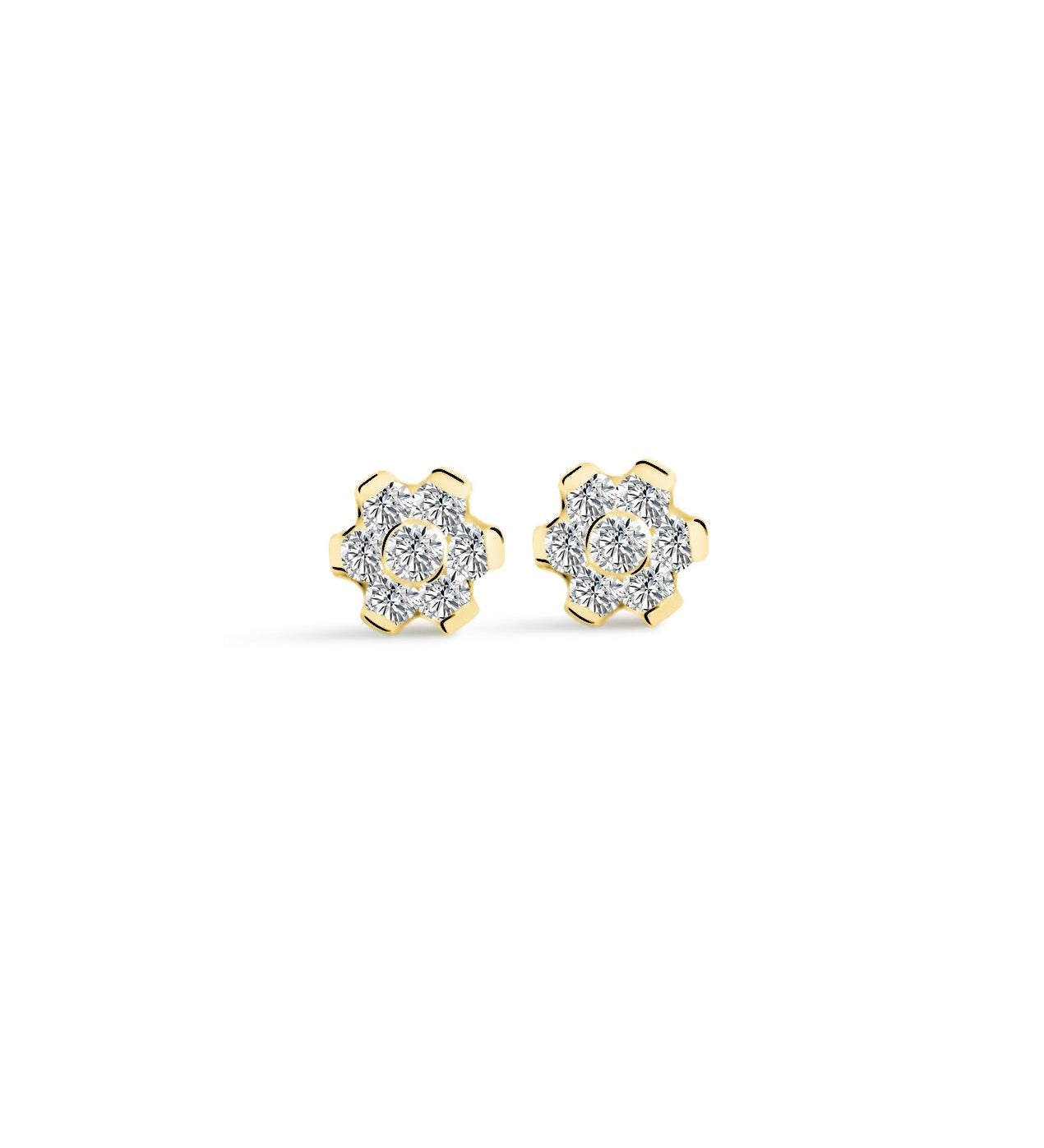 Boucles d’oreilles Fleur Scintillante - Goldybijoux