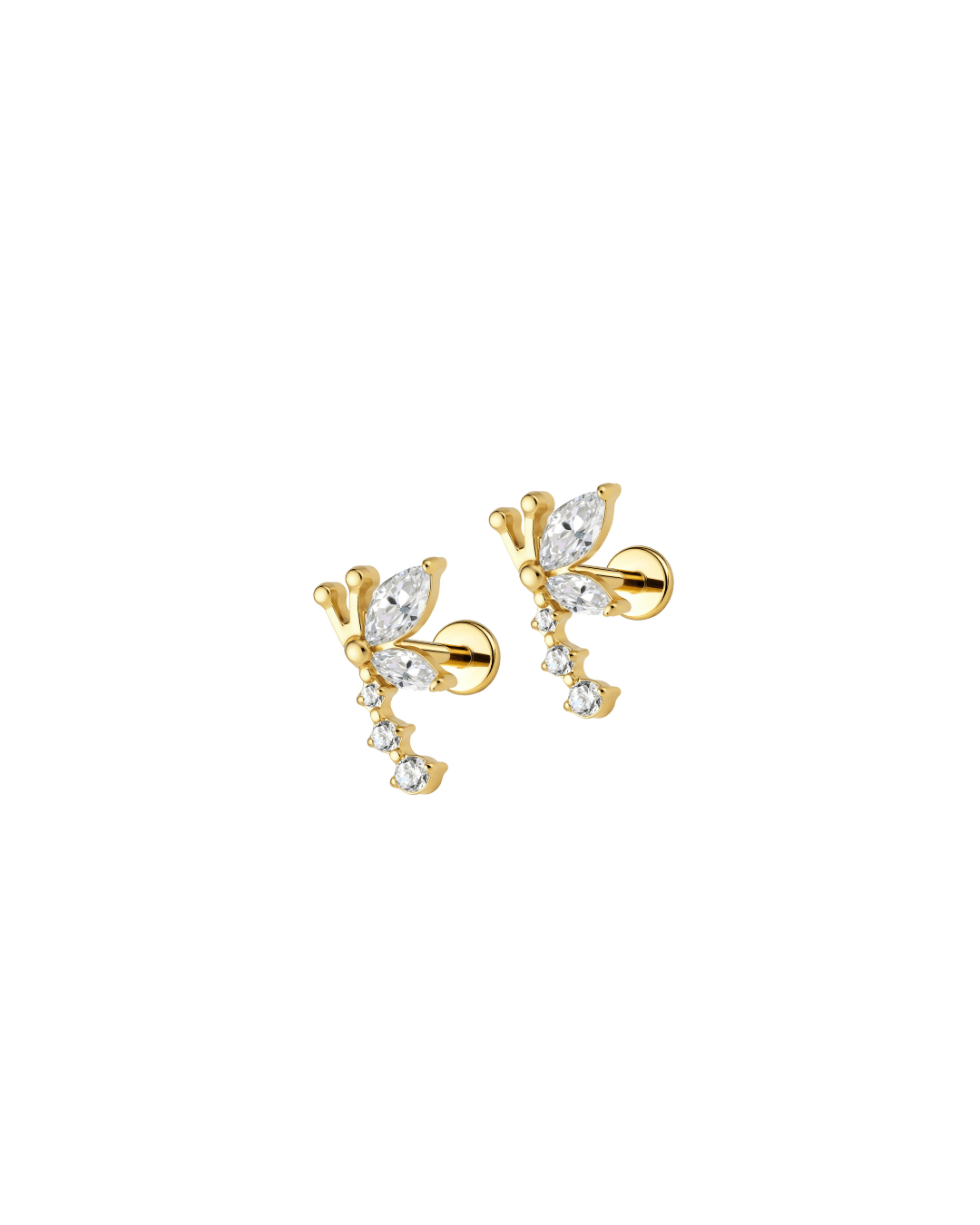 Boucles d'oreilles Libellule Scintillante - Goldybijoux