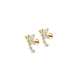 Boucles d'oreilles Libellule Scintillante - Goldybijoux
