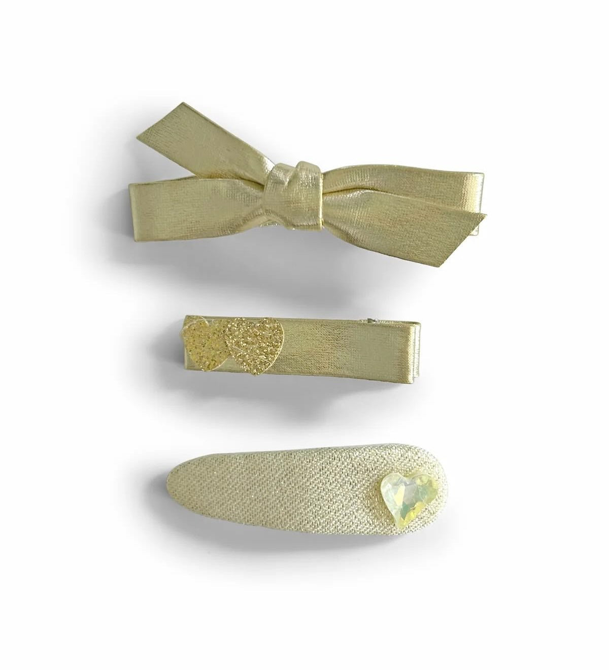 Bow Bow Doré – Set de 3 Barrettes - Goldybijoux