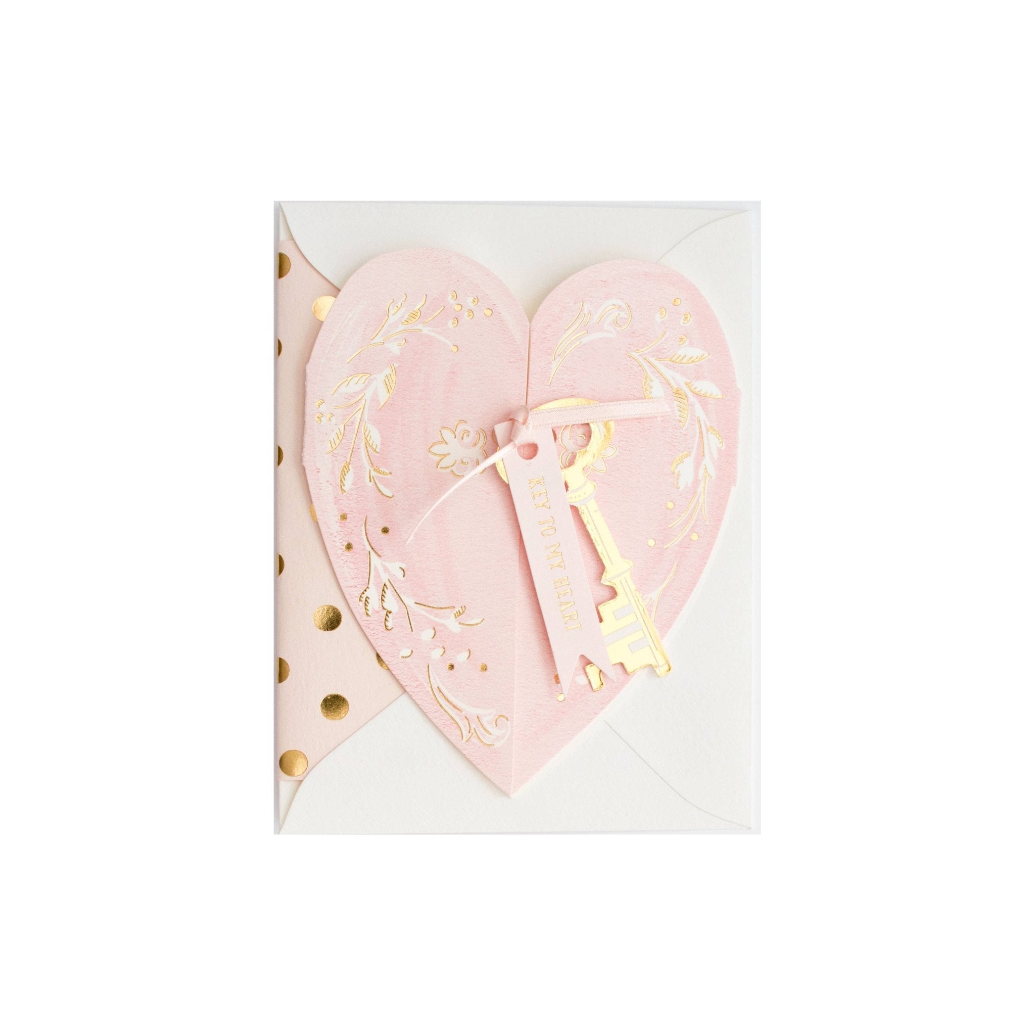 Carte de vœux Key to My Heart Love - Goldybijoux