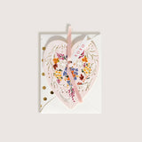 Carte de vœux XOXO Pink Heart Love - Goldybijoux