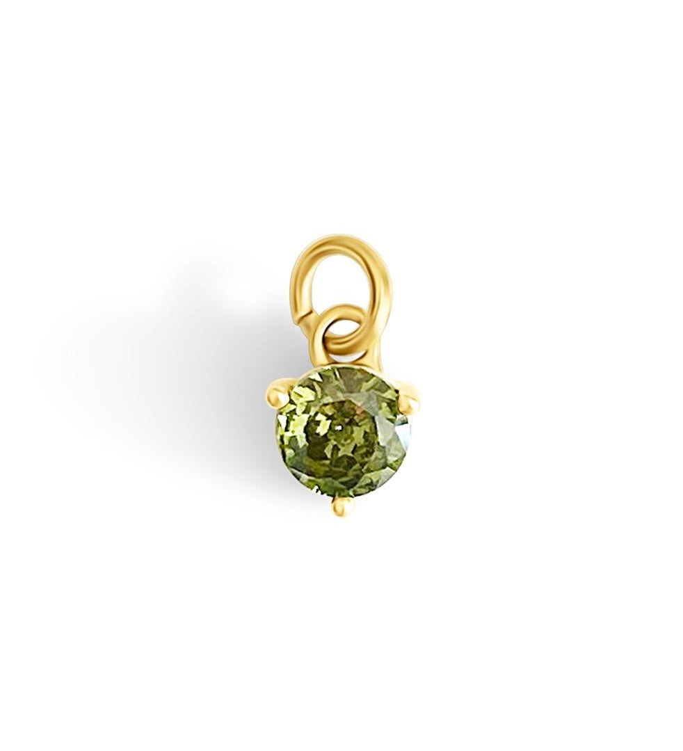 Charm Pierre de naissance – Août (Péridot) - Goldybijoux