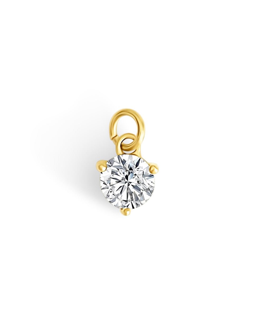 Charm Pierre de naissance – Avril (Zircon clair) - Goldybijoux