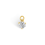 Charm Pierre de naissance – Avril (Zircon clair) - Goldybijoux