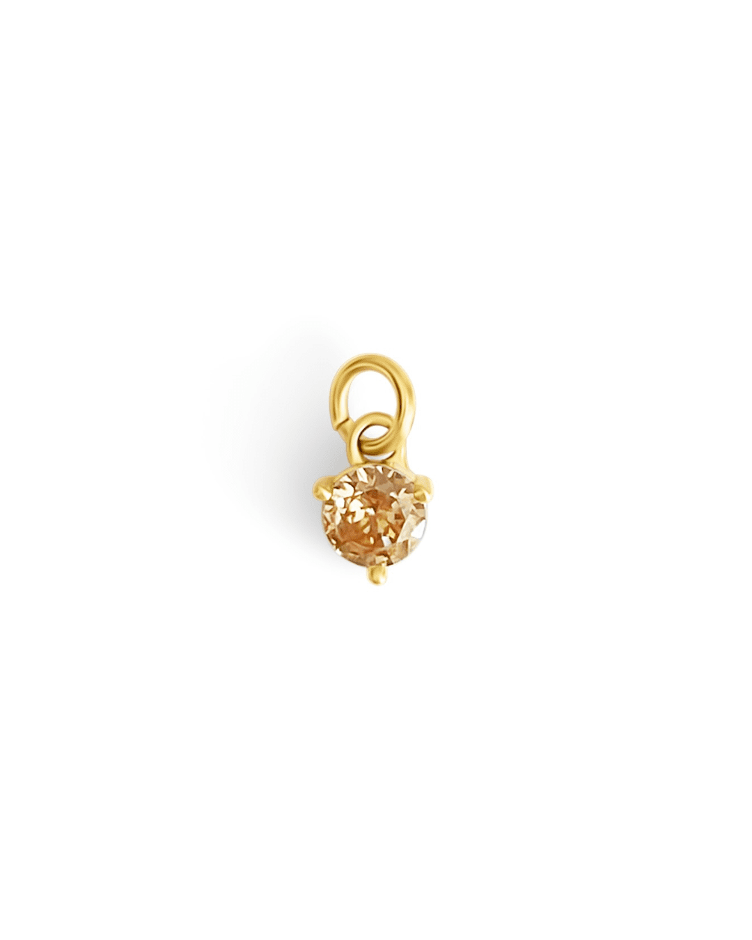Charm Pierre de naissance – Novembre (Topaze dorée) - Goldybijoux