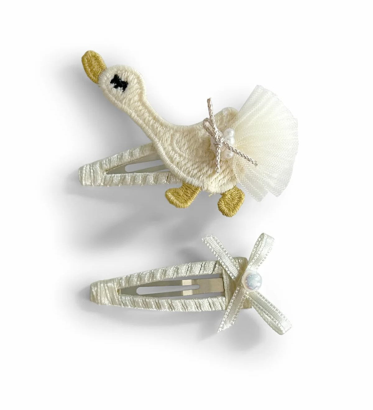 Douce Plume – Set de 2 barrettes - Goldybijoux