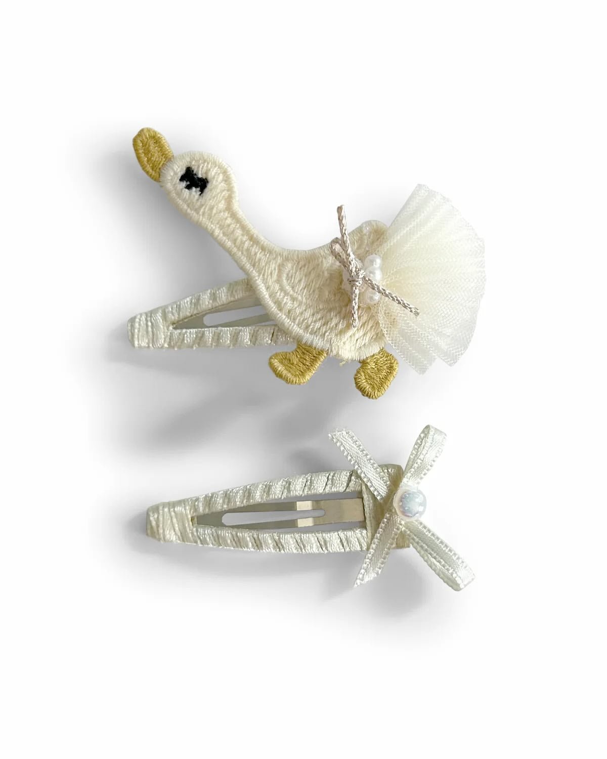 Douce Plume – Set de 2 barrettes - Goldybijoux