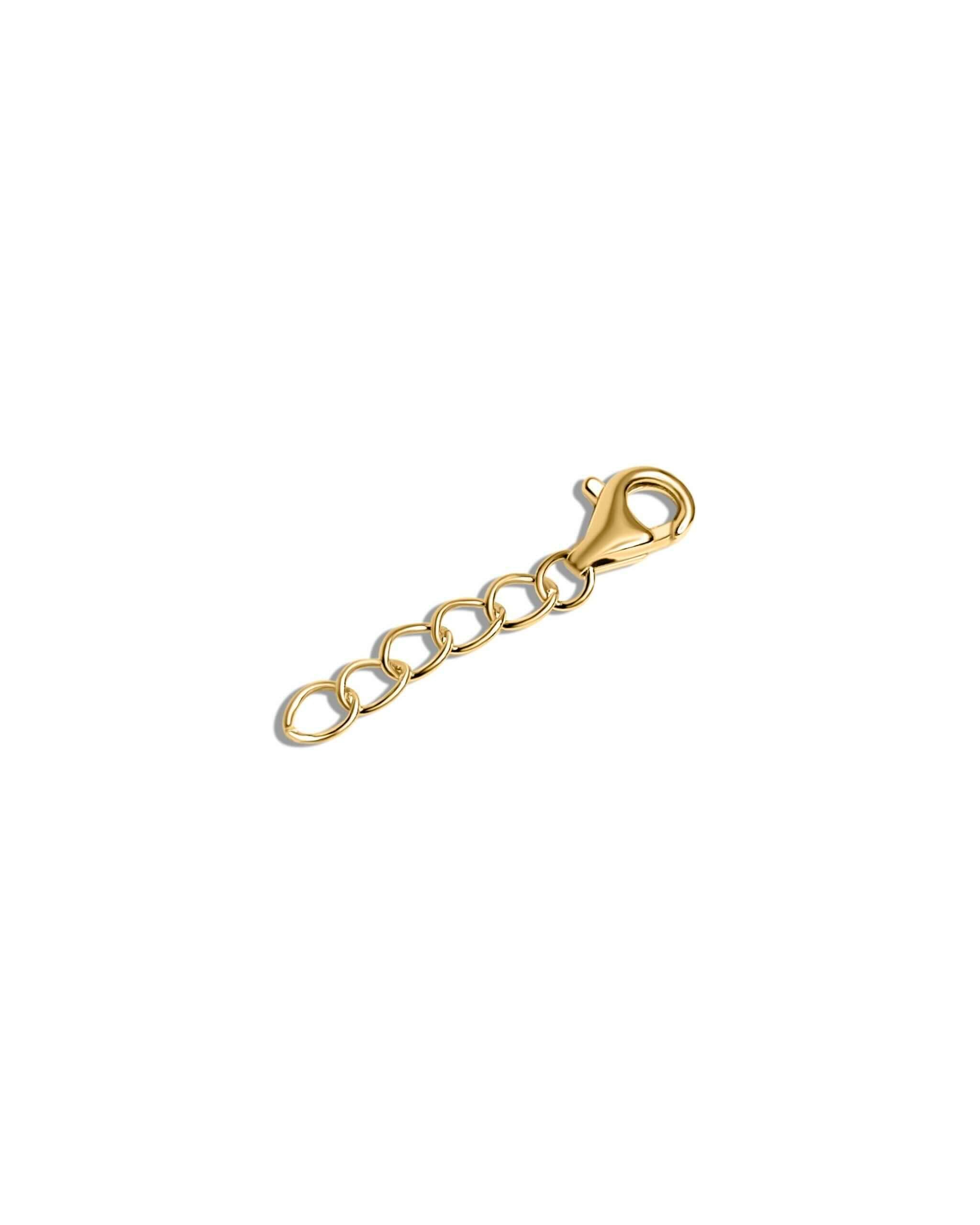 Gold chain extender for kids bracelet or necklace