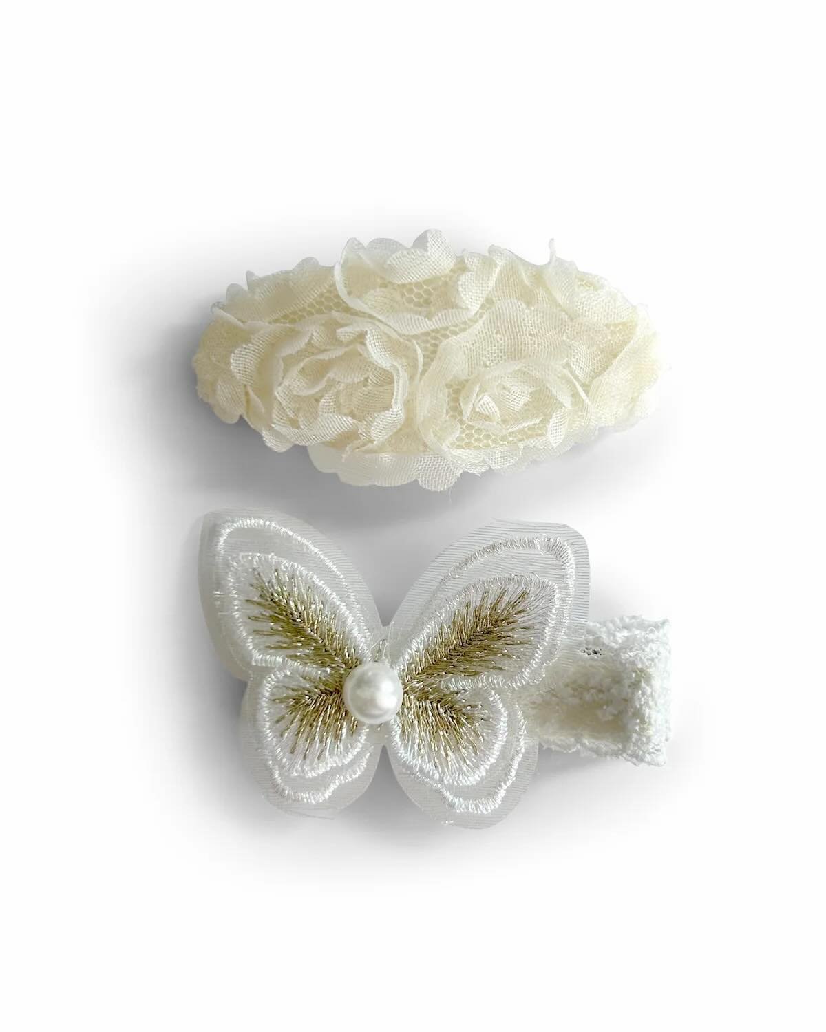 Jardin Enchanté – Set de 2 barrettes - Goldybijoux