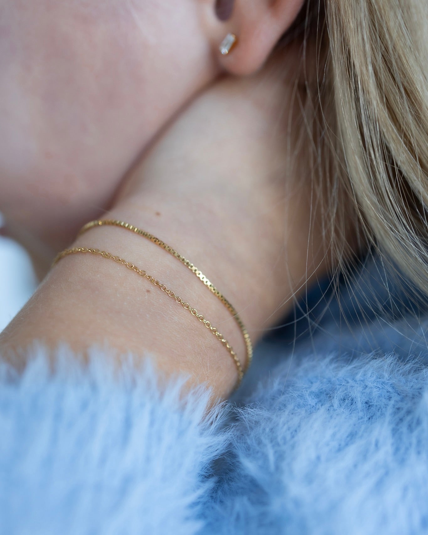 Mini Chaîne Box – Bracelet Enfant - Goldybijoux