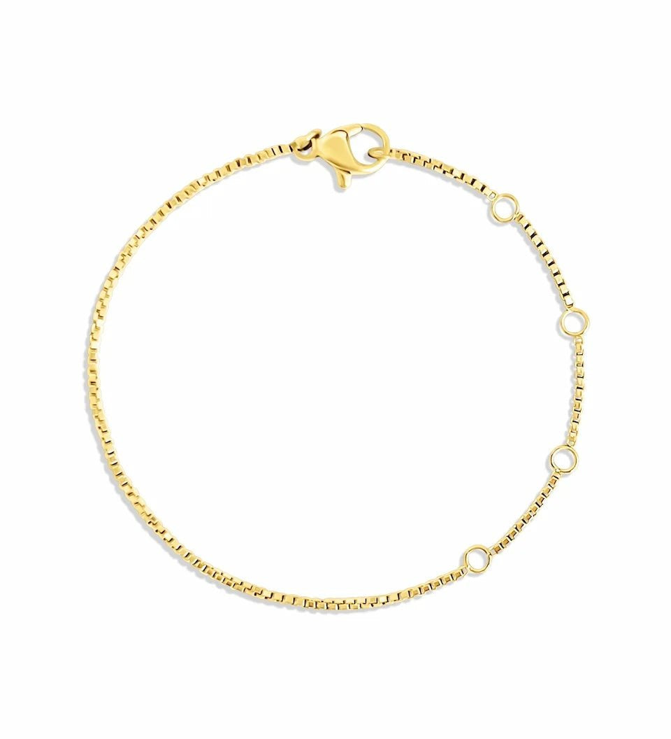 Mini Chaîne Box – Bracelet Enfant - Goldybijoux