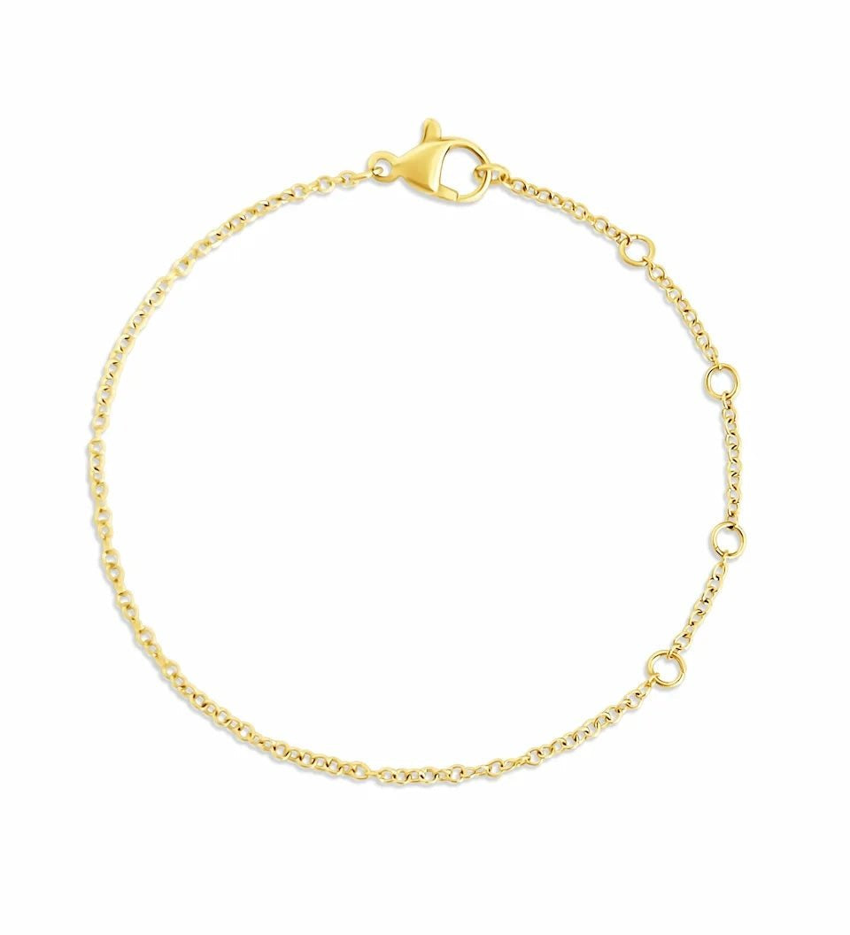 Mini Chaîne O - Shape – Bracelet Enfant - Goldybijoux