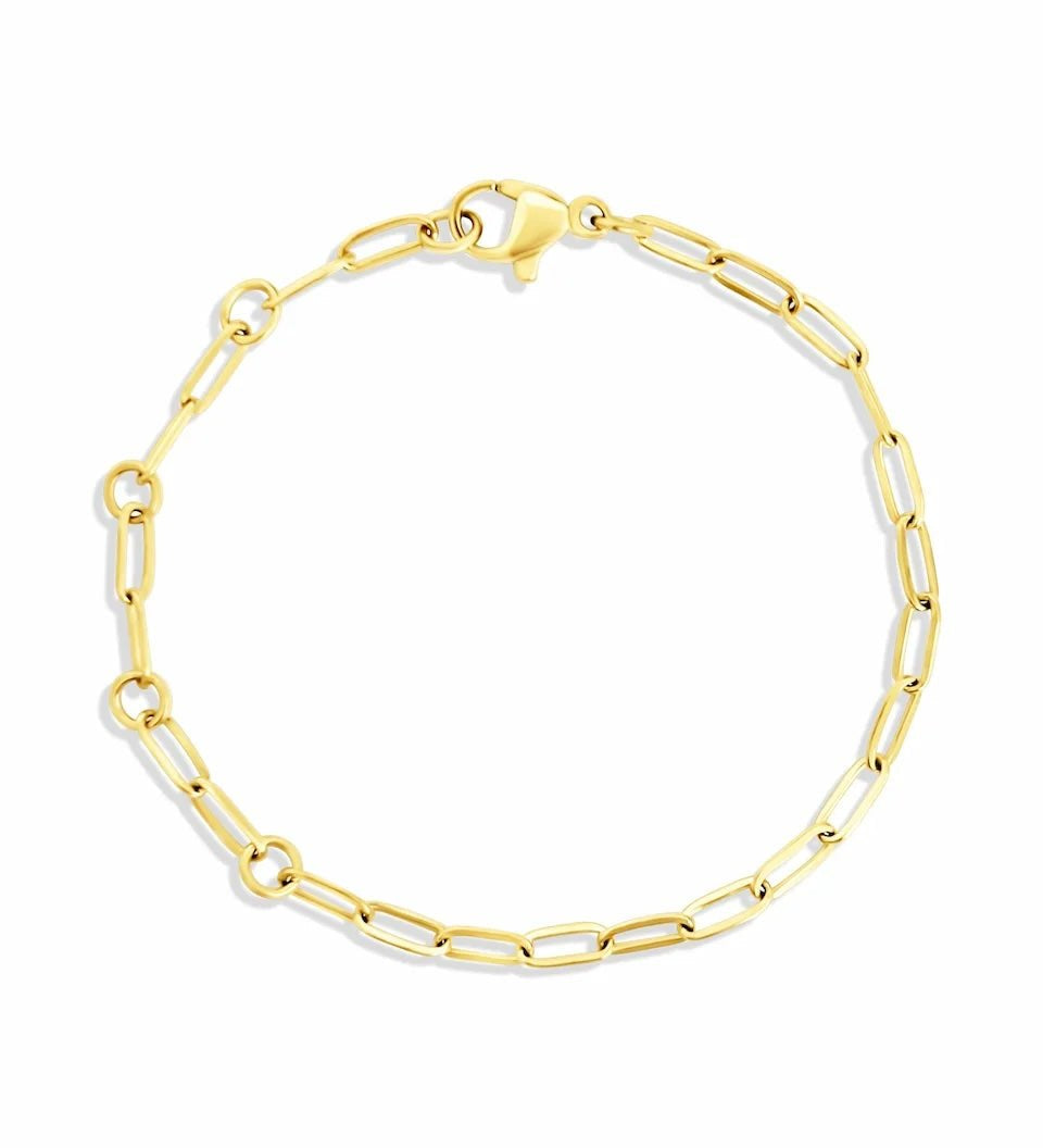 Mini Chaîne Paper Clip – Bracelet Enfant - Goldybijoux