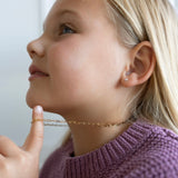 Mini Chaîne Paper Clip – Collier Enfant - Goldybijoux