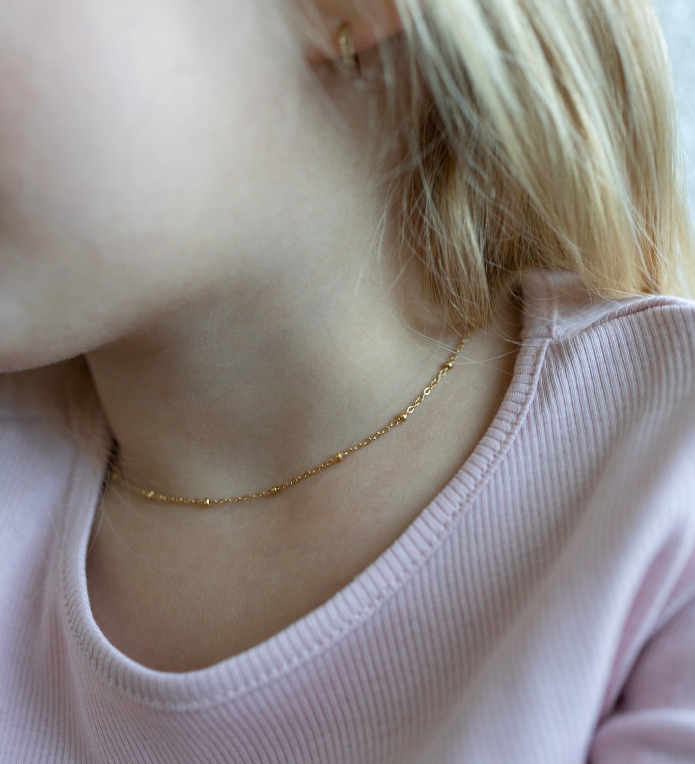 Mini Chaîne Satellite – Collier Enfant - Goldybijoux