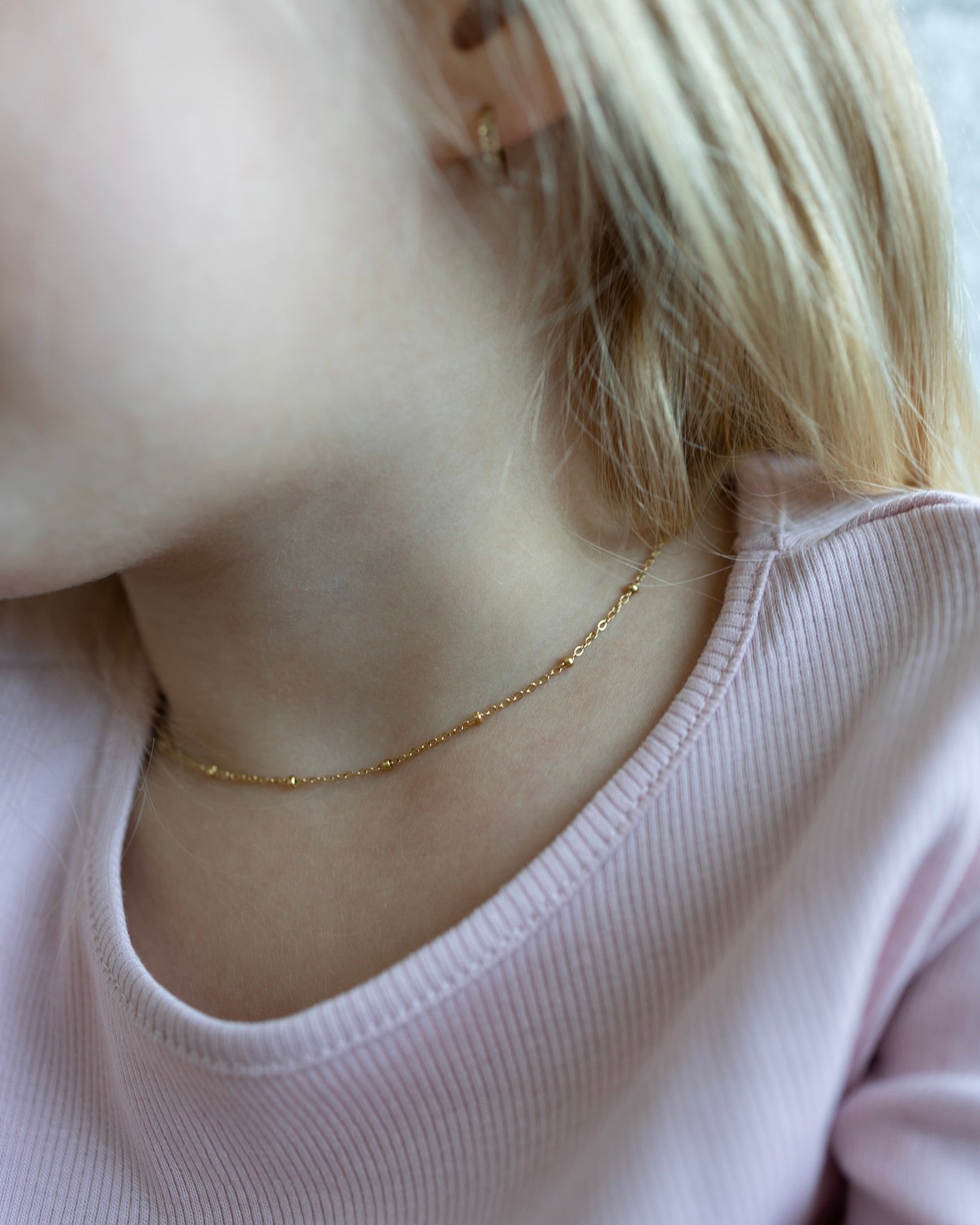 Mini Chaîne Satellite – Collier Enfant - Goldybijoux