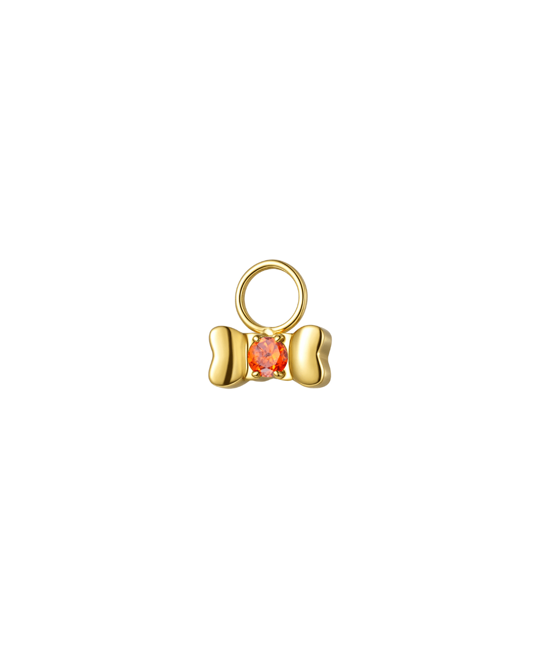 Mini Hoop Charm Boucle Brillante - Goldybijoux