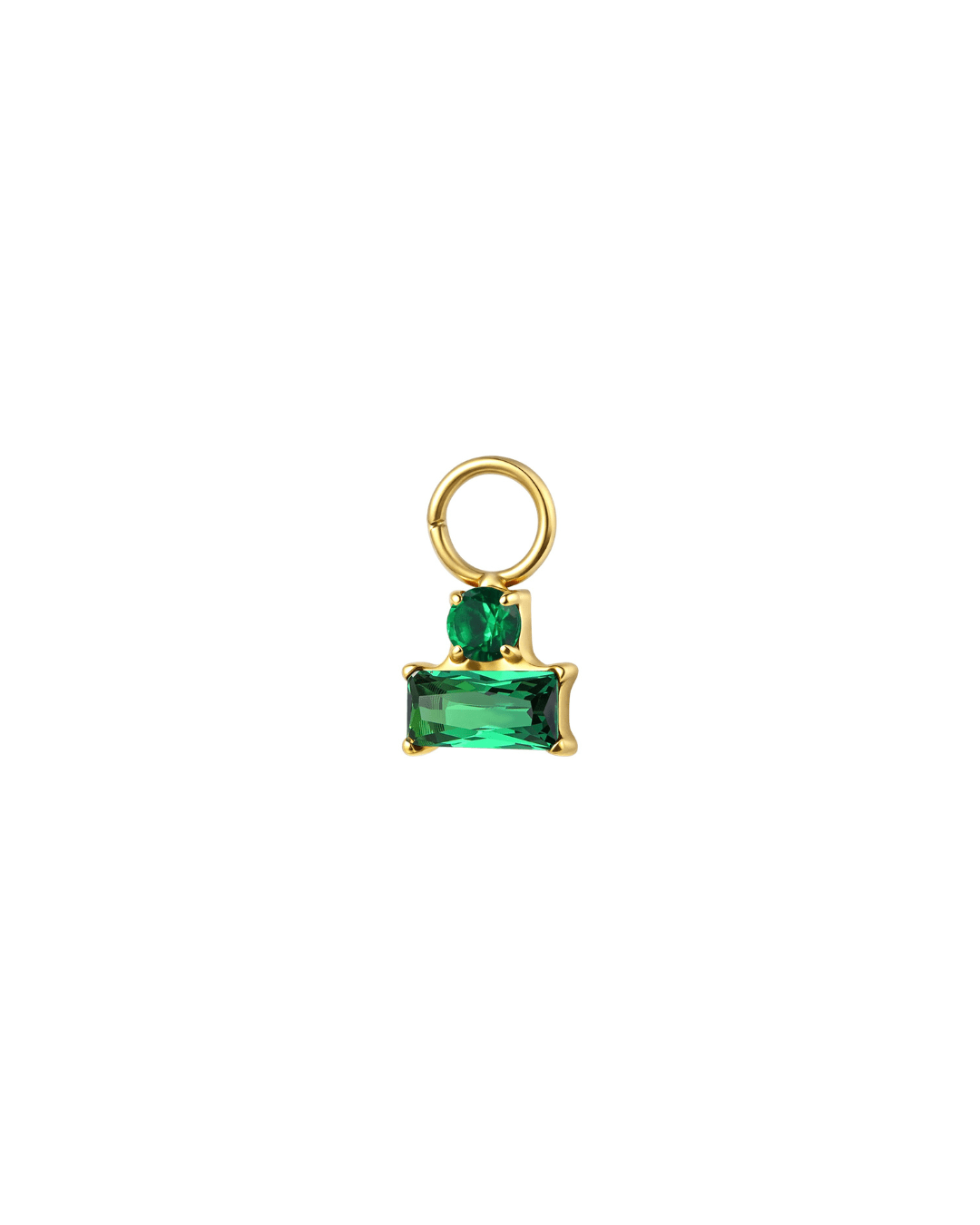 Mini Hoop Charm Duo Brillant - Goldybijoux