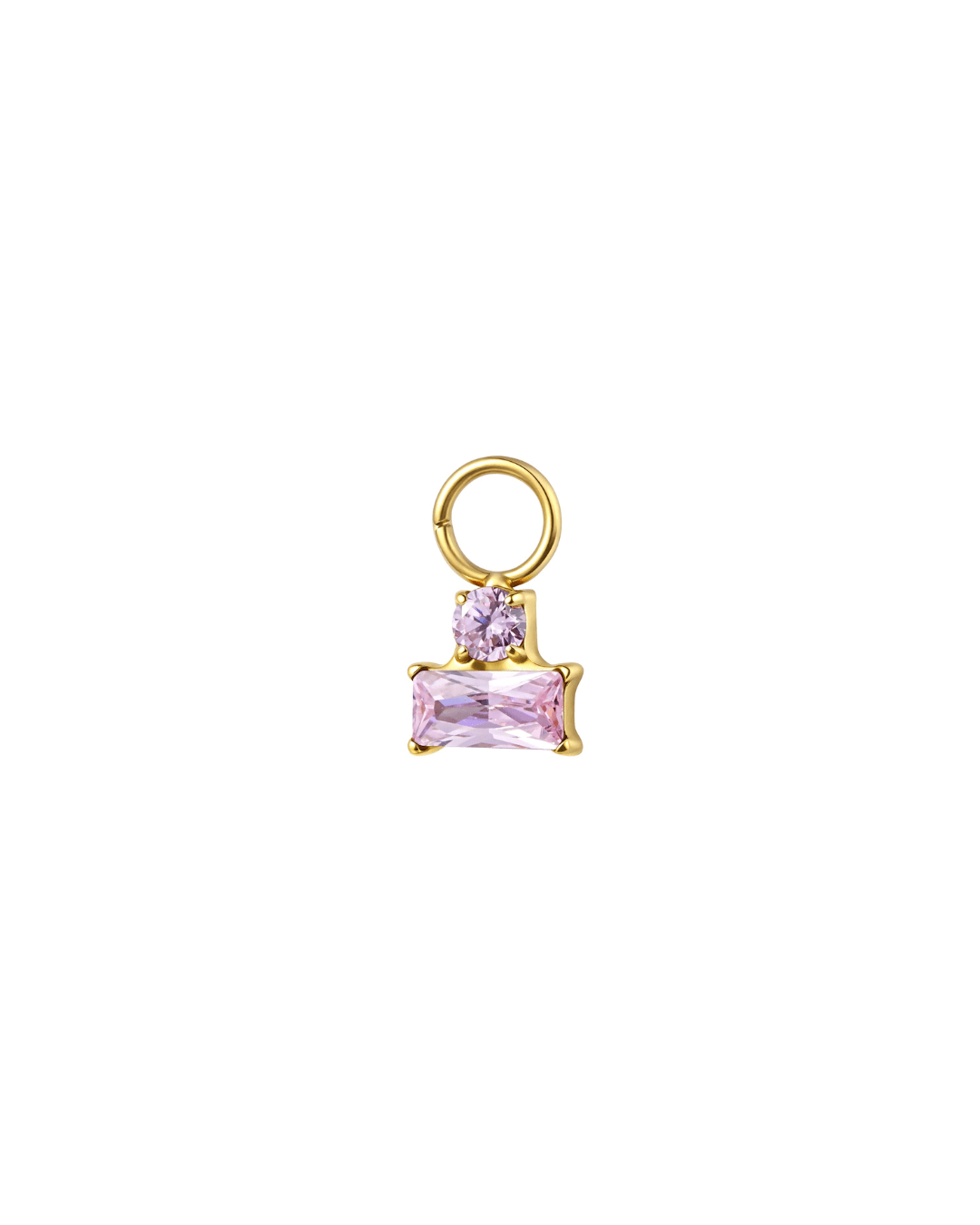 Mini Hoop Charm Duo Brillant - Goldybijoux