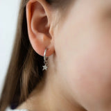 Mini Hoop Charm Petite Étoile - Goldybijoux