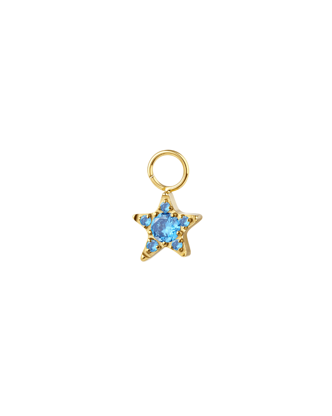 Mini Hoop Charm Petite Étoile - Goldybijoux
