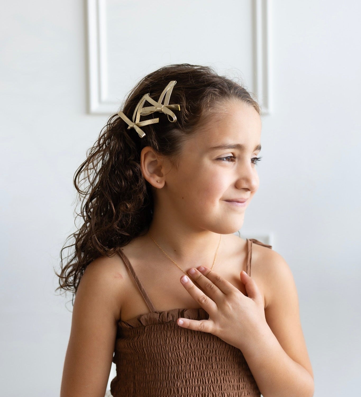 Petits Rubans Dorés – Set de 2 barrettes - Goldybijoux